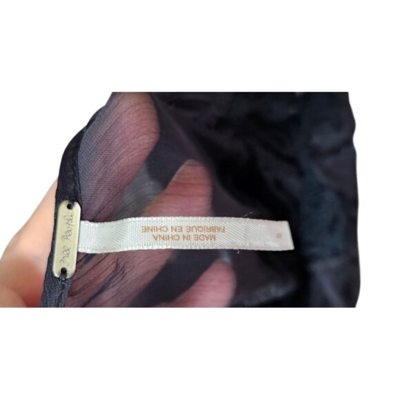 FREE PEOPLE Black Midi Dress "Lonesome Dove" Size 8 - Picture 6 of 9